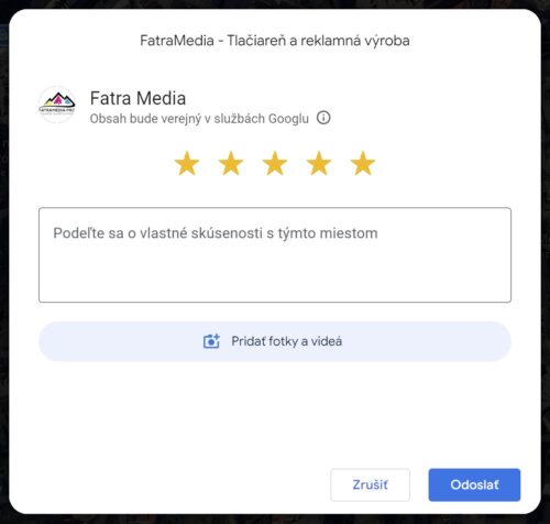 google recenzia FatraMedia